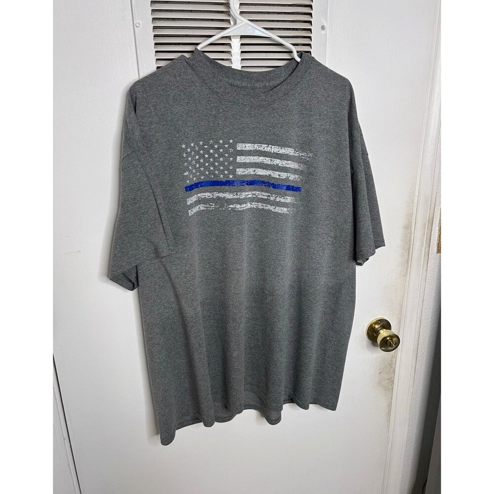 Choir Boys Law Enforcement MC Shirt Mens 2XL Thin Blue Line Police Biker Gray